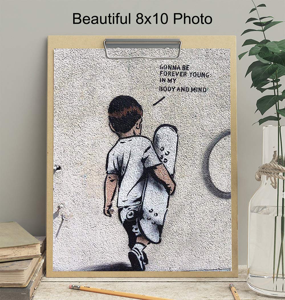 Amazon.com: Banksy Forever Young Street Art Graffiti Poster